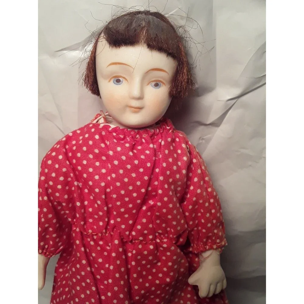 Vintage BISQUE SISTER DOLL!!  Handmade Shackman 8 inch Japan
